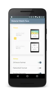 Material Watch Face android App screenshot 0